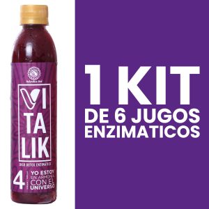 VITALIK- 1 KIT DE 6 JUGOS ENZIMÁTICOS.
